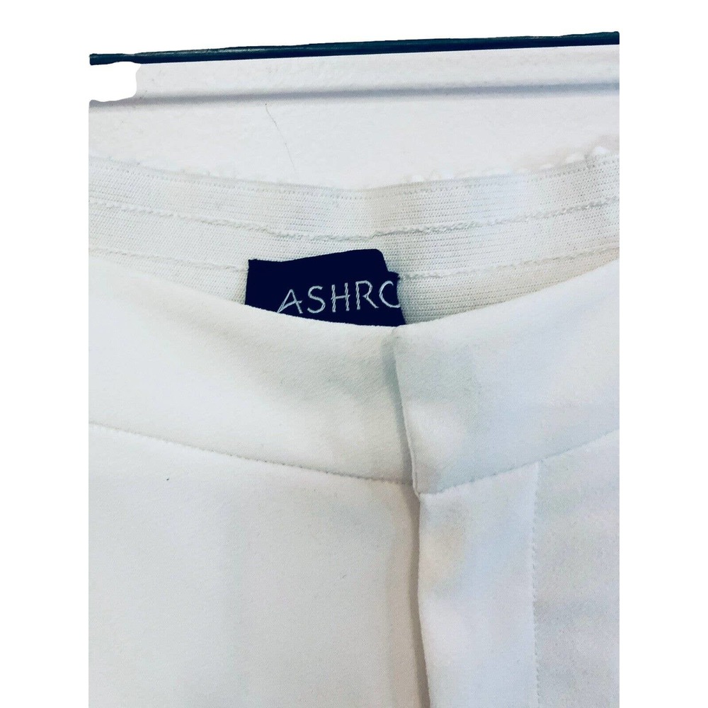 3/$15 Ashro Crepe Flat Front Sporty Side Stripe Womans Career Office Casual Pant - Picture 8 of 11
